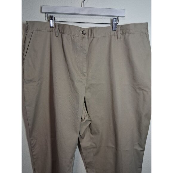 NWT Lands' End Chinos Khakis Pants Business Casual Women's Size 22W - Picture 2 of 8